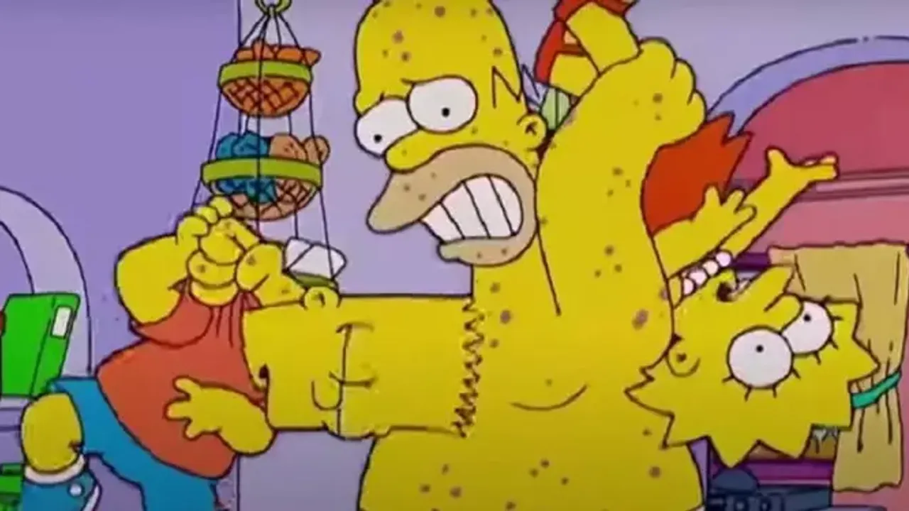 No, The Simpsons also knew about the Monkey Pox epidemic