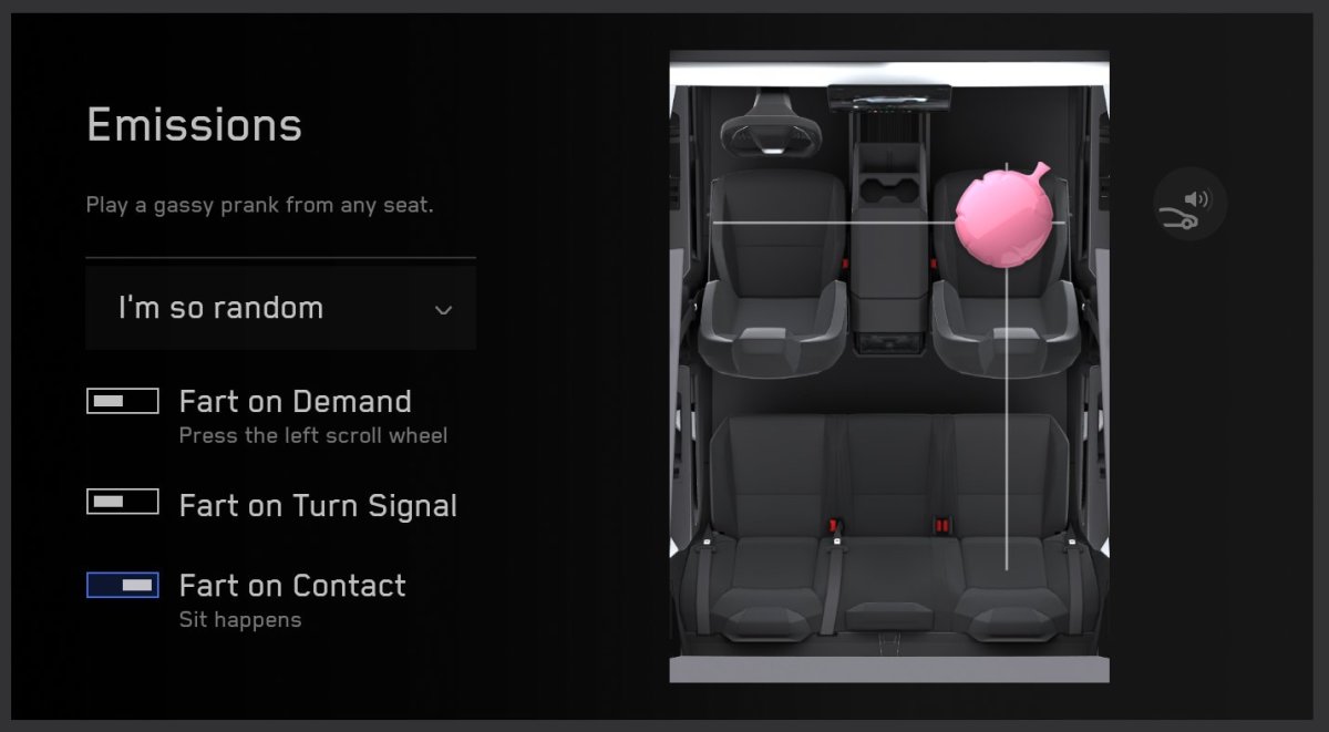 Tesla güncellemeleri arasında Apple Watch uygulaması ve osuruk şakası yer alıyor