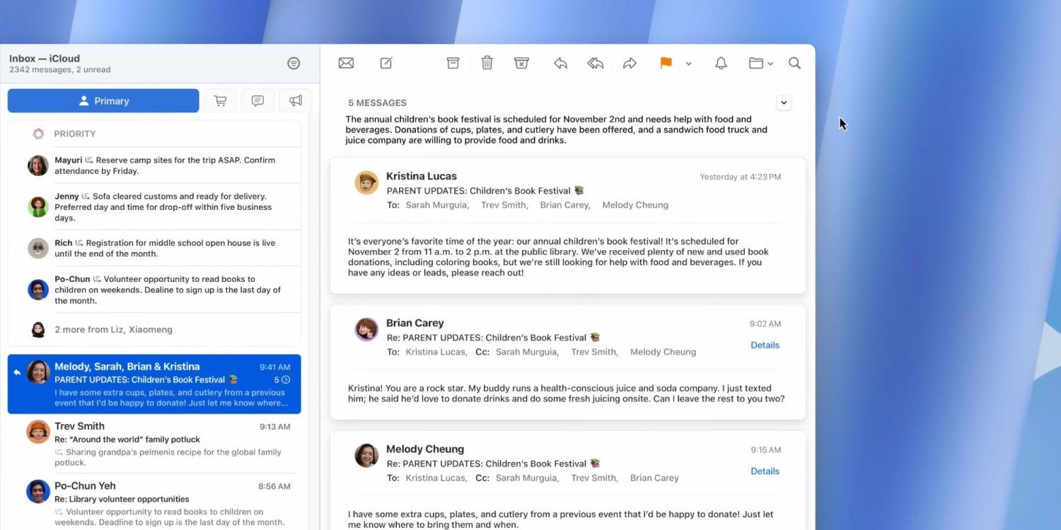 The new face of Apple Mail app comes to Mac and iPad